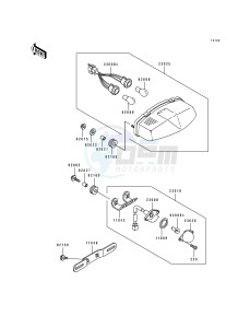 ZX 750 J [NINJA ZX-7] (J1-J2) [NINJA ZX-7] drawing TAIL LAMP