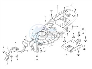 SCARABEO 50 2T CARBURATORE E4 CLASSIC (EMEA) drawing Saddle compartment