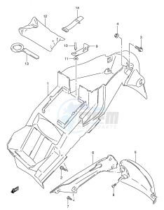 TL1000S (E2) drawing REAR FENDER (MODEL V)