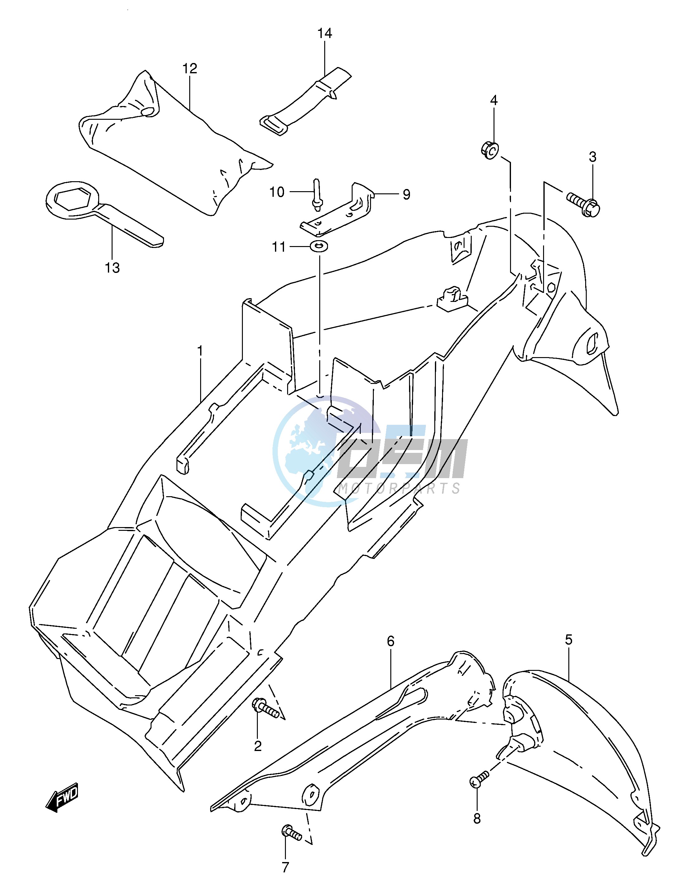 REAR FENDER (MODEL V)