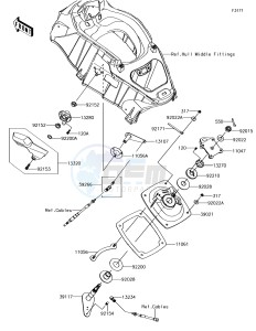 JET SKI ULTRA 310LX JT1500MEF EU drawing Handle Pole