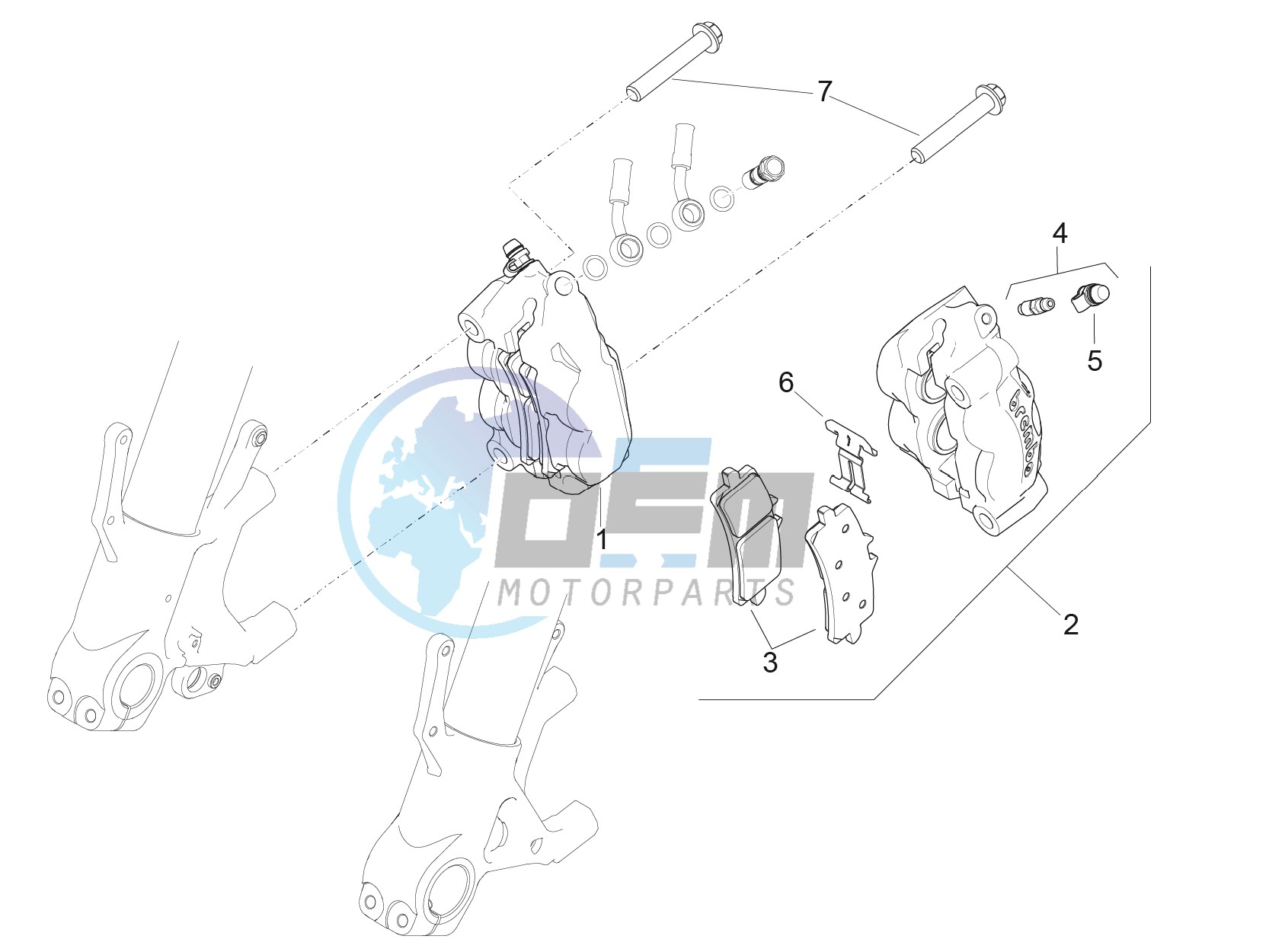 Front brake caliper