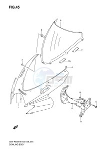 GSX-R600 (E3-E28) drawing COWLING BODY