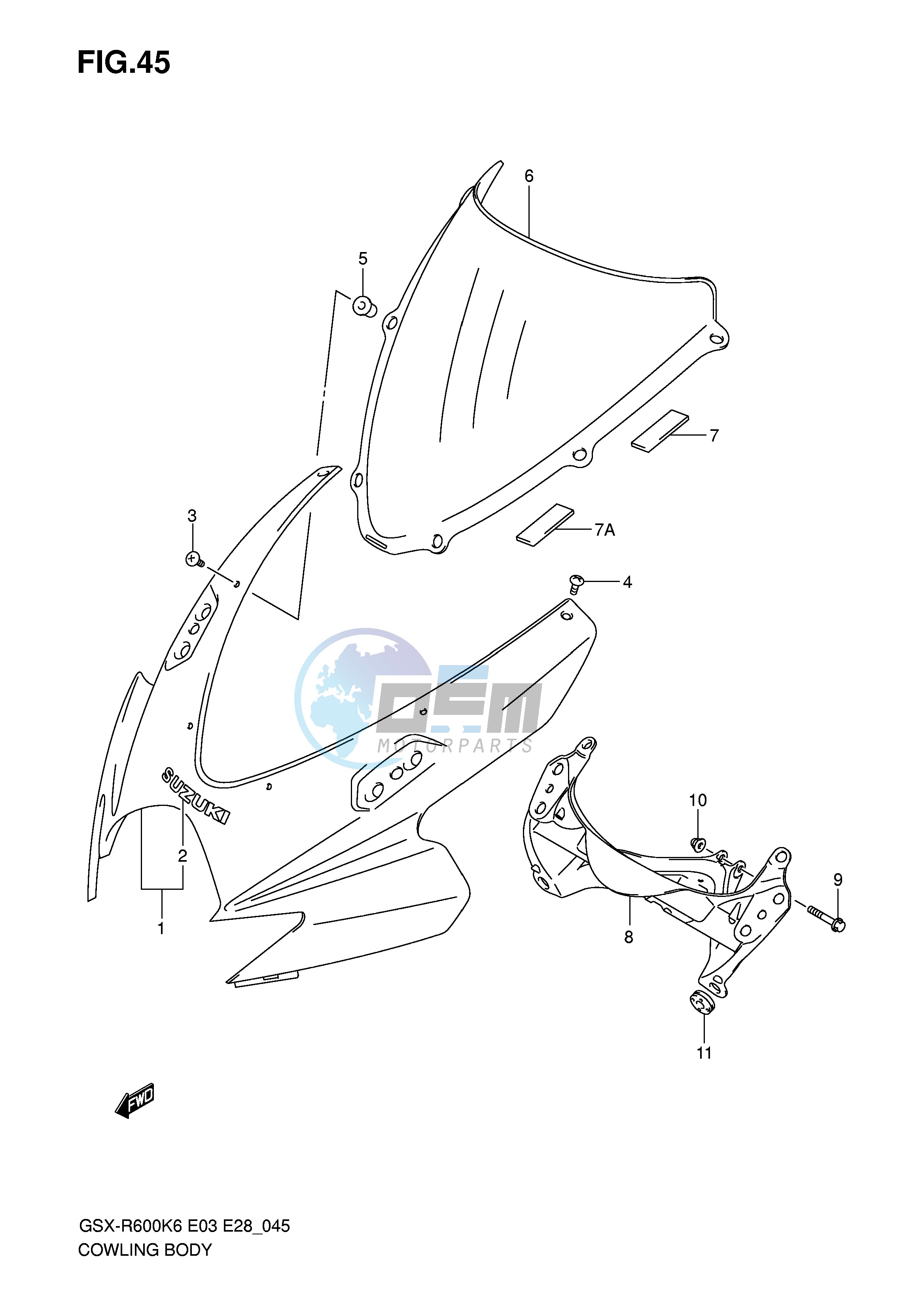 COWLING BODY