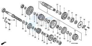 CBR125RWA Germany - (G / WH) drawing TRANSMISSION