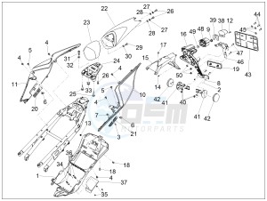 RSV4 1000 RR E4 ABS (NAFTA) drawing Rear body