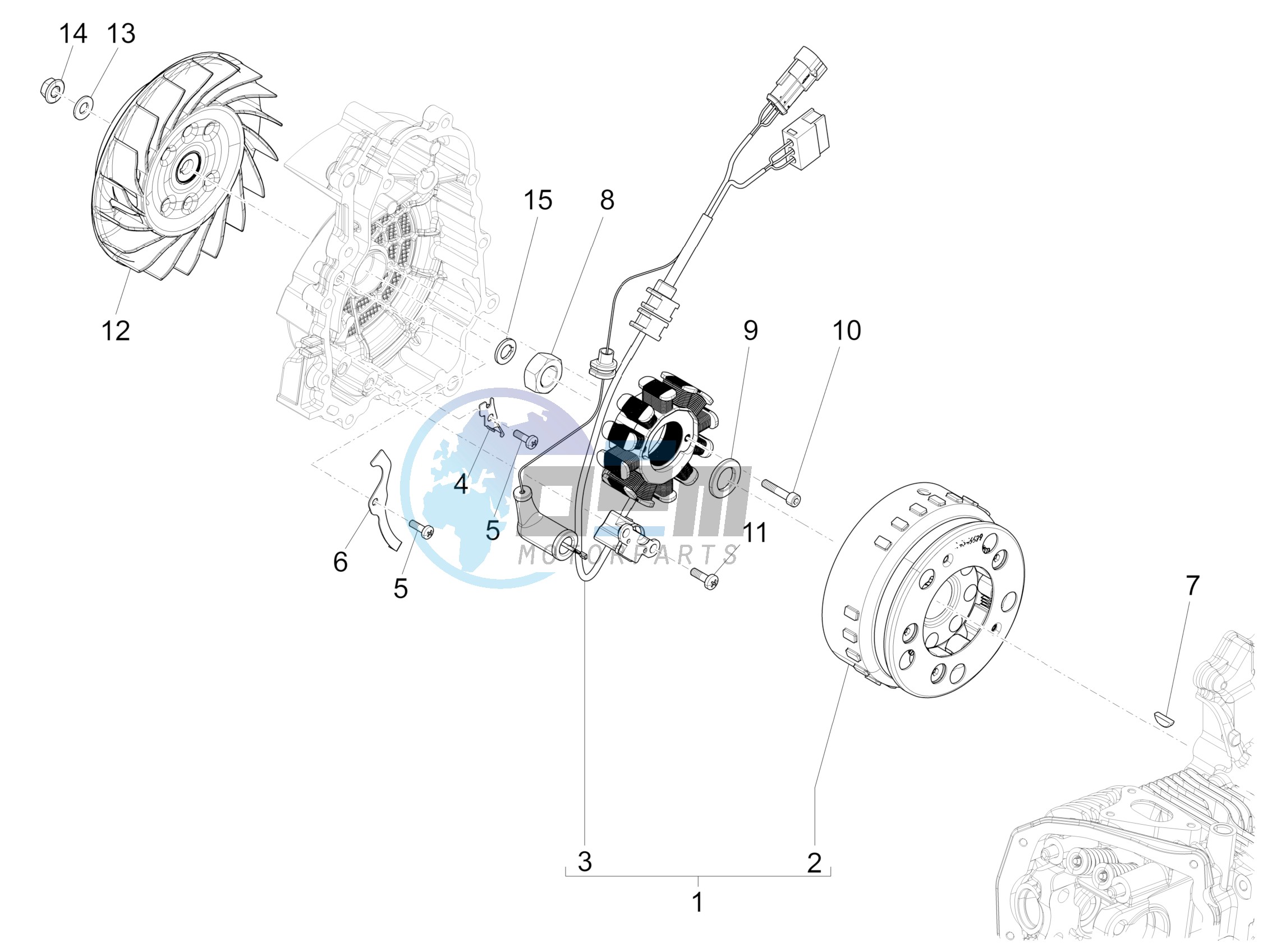 Flywheel magneto