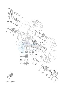 YPR400RA XMAX 400 ABS EVOLIS 400 ABS (1SDG) drawing OIL PUMP