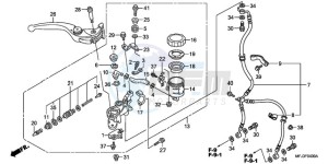 CBR600RR9 U / MME SPC 2U drawing FR. BRAKE MASTER CYLINDER (CBR600RR)