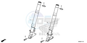 CBR1000SG CBR1000 - Fireblade SP Europe Direct - (ED) drawing FRONT FORK (CBR1000S/ SA)