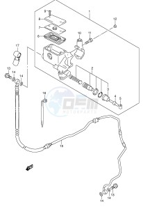 VL1500 (E2) drawing CLUTCH MASTER CYLINDER (MODEL K5 K6)