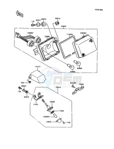 ZX 600 C [NINJA 600R] (C10) [NINJA 600R] drawing TAILLIGHT-- S- -