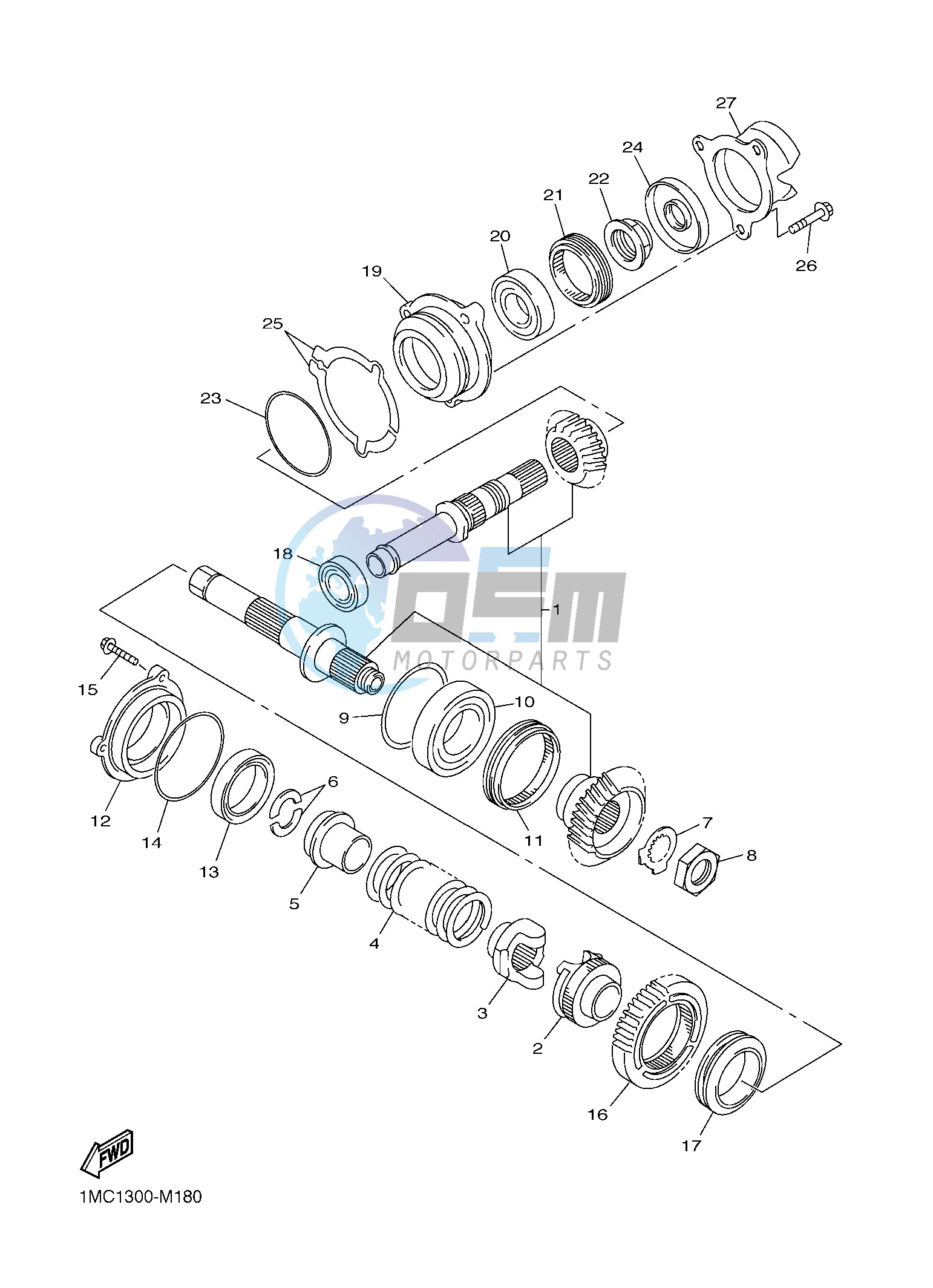 MIDDLE DRIVE GEAR