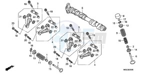 VFR1200FB drawing CAMSHAFT/ VALVE (FRONT)