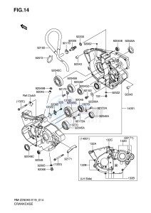 RM-Z250 (E19) drawing CRANKCASE