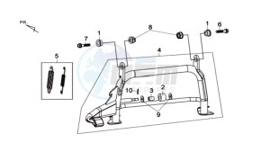 MAXSYM 600 I ABS EXECUTIVE EURO4 L7 drawing CENTRAL STAND -SIDE STAND- KICKSTARTER PEDAL