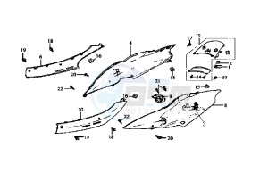 JET EURO X EU2 - 50 cc drawing SIDE COVERS