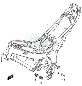 GSX-S750A drawing FRAME