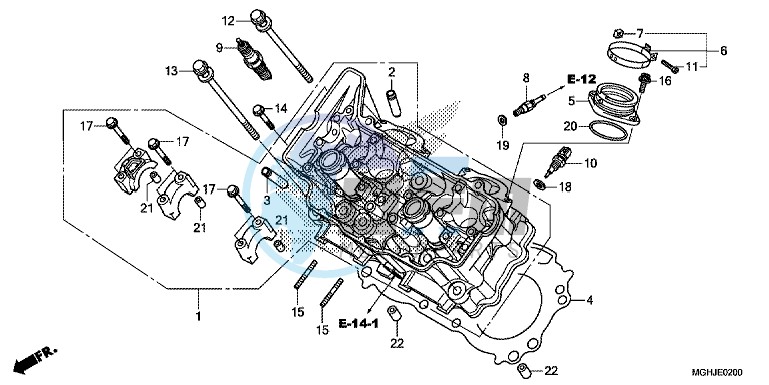 CYLINDER HEAD (FRONT)