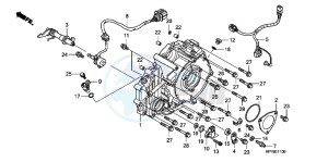 TRX420FAC drawing REAR CRANKCASE COVER