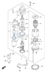 DF 9.9A drawing Starting Motor