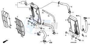 CRF250R9 ED / BLA CMF drawing RADIATOR