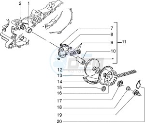 NRG 50 Extreme ZAPC220-210 drawing Driving pulley