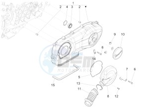 150 4T 3V ie Primavera (APAC, LATAM) (AU, S.A., TH, TN, VT) drawing Crankcase cover - Crankcase cooling