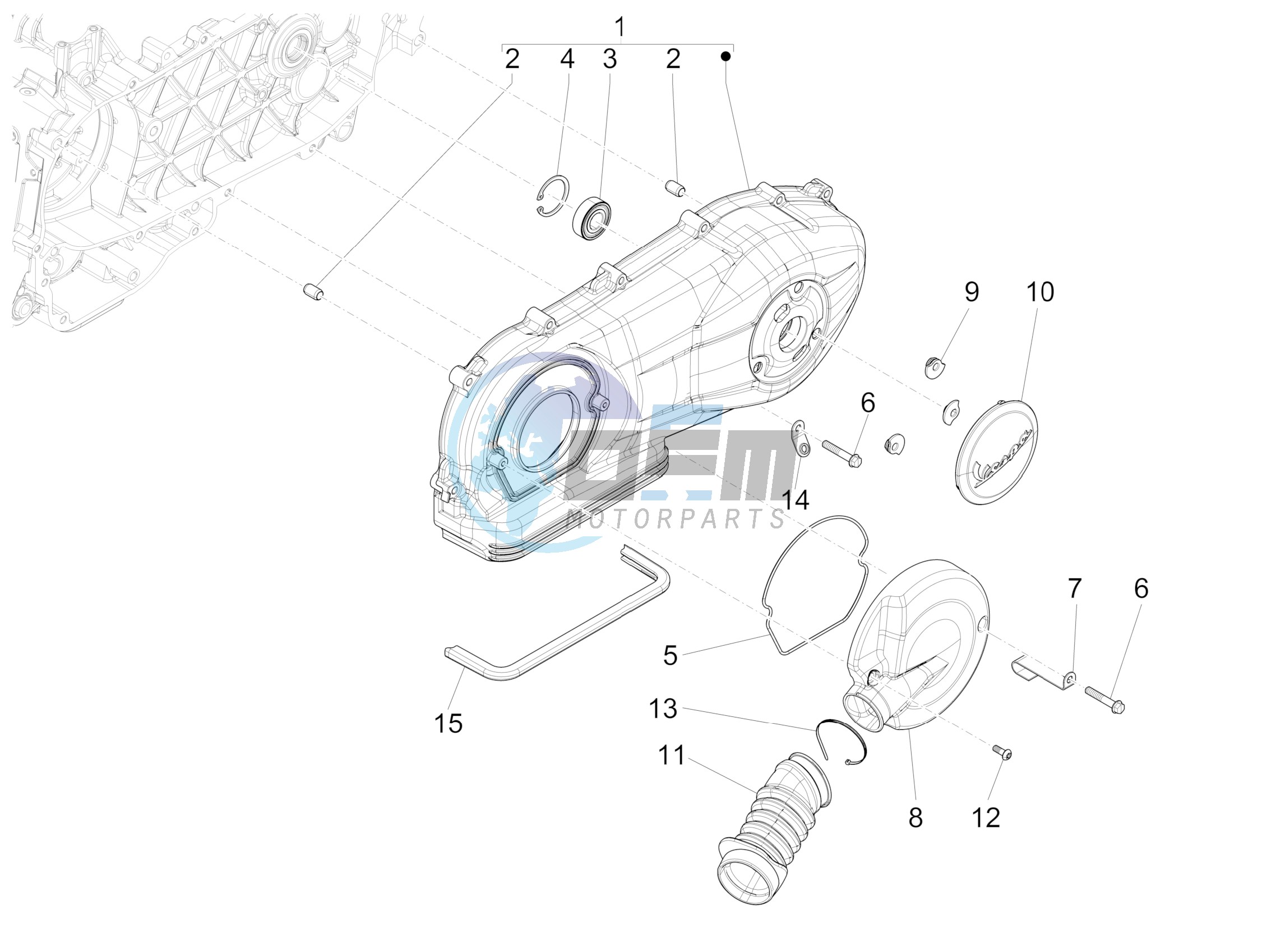 Crankcase cover - Crankcase cooling