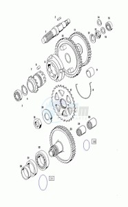 FLEXER_XL_L1 50 L1 drawing Countershaft-mainshaft