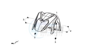 JOYMAX 125 drawing FRONT FENDER