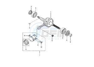 YQ AEROX 50 drawing CRANKSHAFT - PISTON