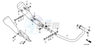 CBR250RAD CBR250R ABS 2E - (2E) drawing EXHAUST MUFFLER