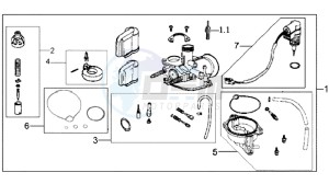 JET BASIX 50 drawing CARBURATOR