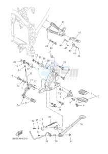 XTZ690 TENERE 700 (BEH1) drawing STAND & FOOTREST