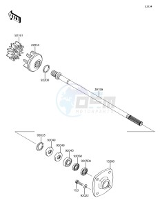 JET SKI ULTRA 310R JT1500NGF EU drawing Drive Shaft