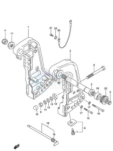 DT 140 drawing Clamp Bracket (1986 to 1995)