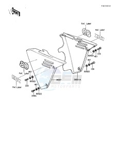 KDX 80 B [KDX80] (B2-B3) [KDX80] drawing SIDE COVERS