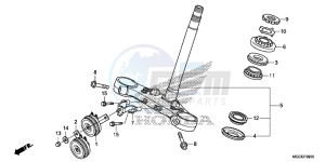 CB1100SAE CB1100 UK - (E) drawing STEERING STEM