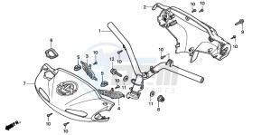 SFX50S drawing STEERING HANDLE/ HANDLE COVER