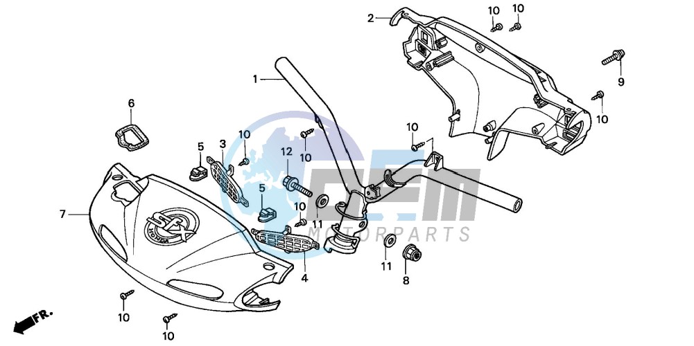 STEERING HANDLE/ HANDLE COVER