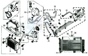 JOYRIDE 125 drawing RADIATOR