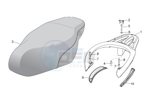 Scarabeo 50 4T 4V drawing Seat - Carrier