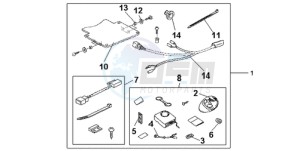 GL1800A France - (F / CMF) drawing SUBKIT ALARM ATT