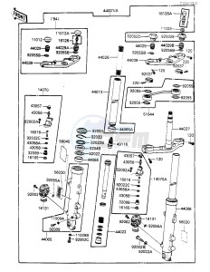 ZX 900 A [NINJA] (A1-A2) NINJA 900 drawing FRONT FORK