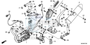 VFR1200XDH 2ED - (2ED) drawing EXHAUST MUFFLER