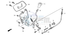 TRX420FE FOURTRAX ES drawing SELECT LEVER