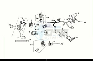 SYMPHONY ST 125 (XL12W1-EU) (E5) (M1) drawing WIRE HARNESS