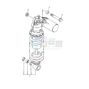 YZF R6 600 drawing REAR SUSPENSION MY00