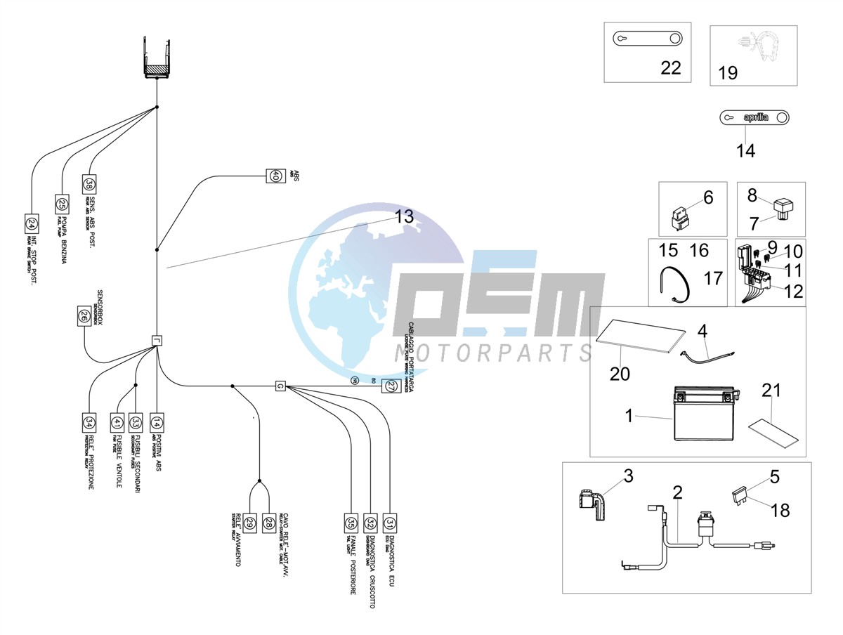 Rear electrical system